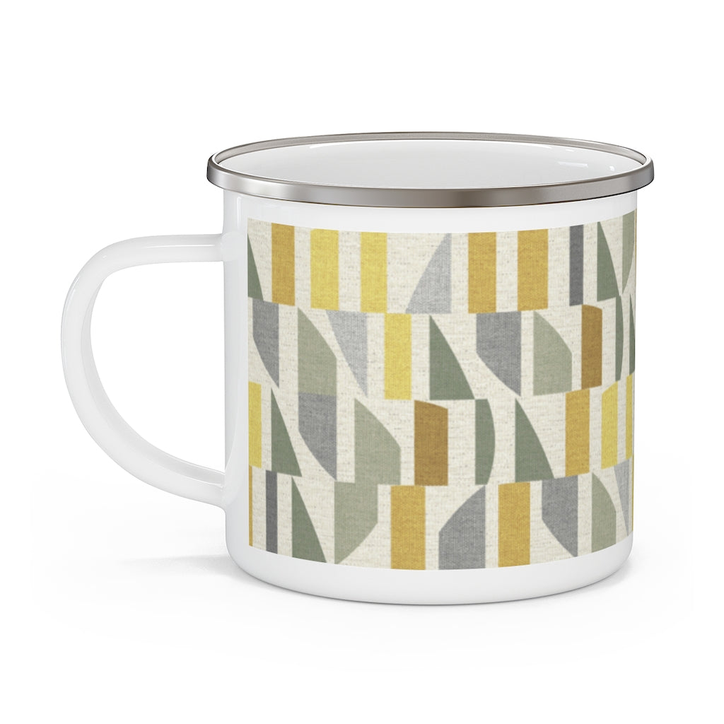 Frequency Code Enamel Mug in Yellow