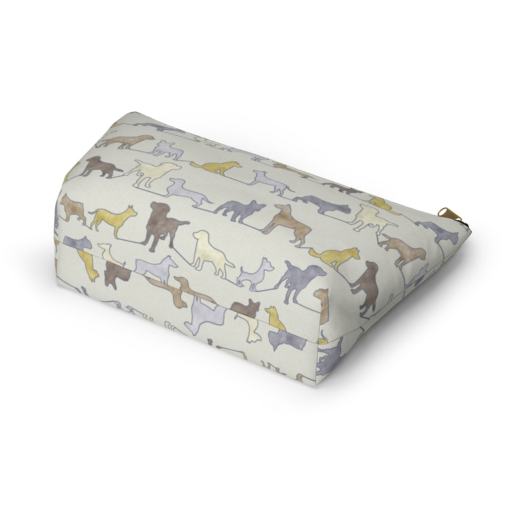Dogs Accessory Pouch w T-bottom in Yellow