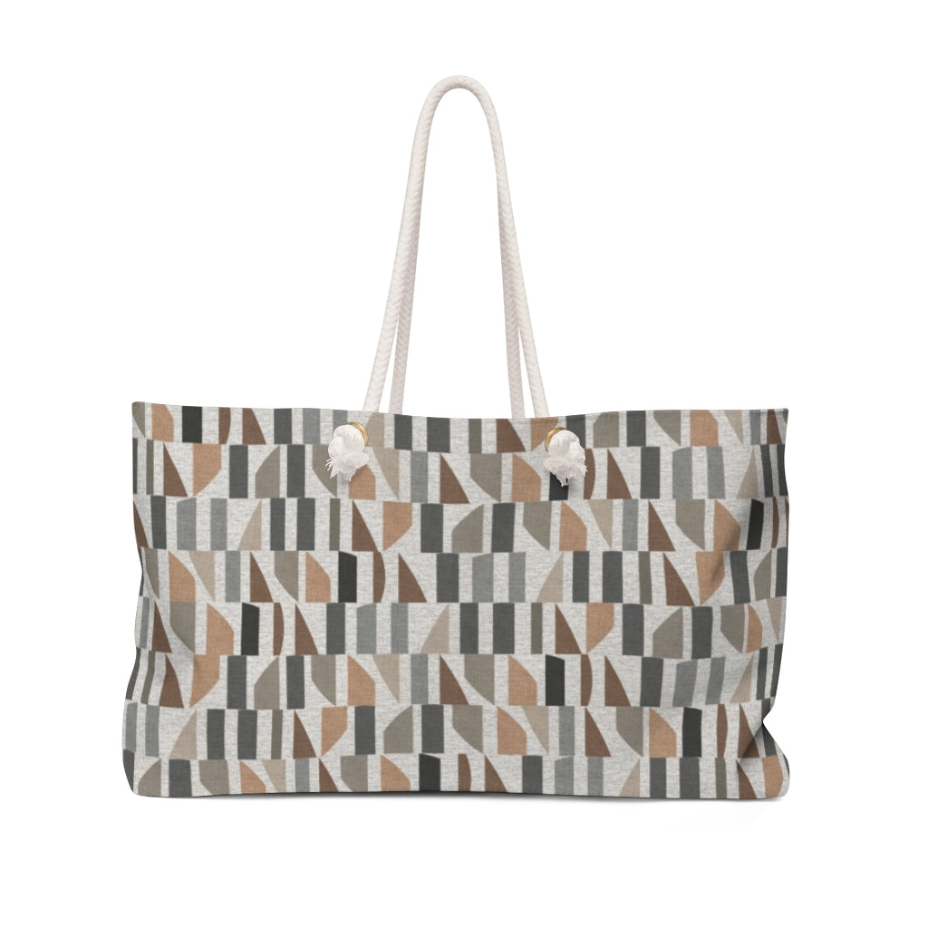 Frequency Code Weekender Bag in Coral