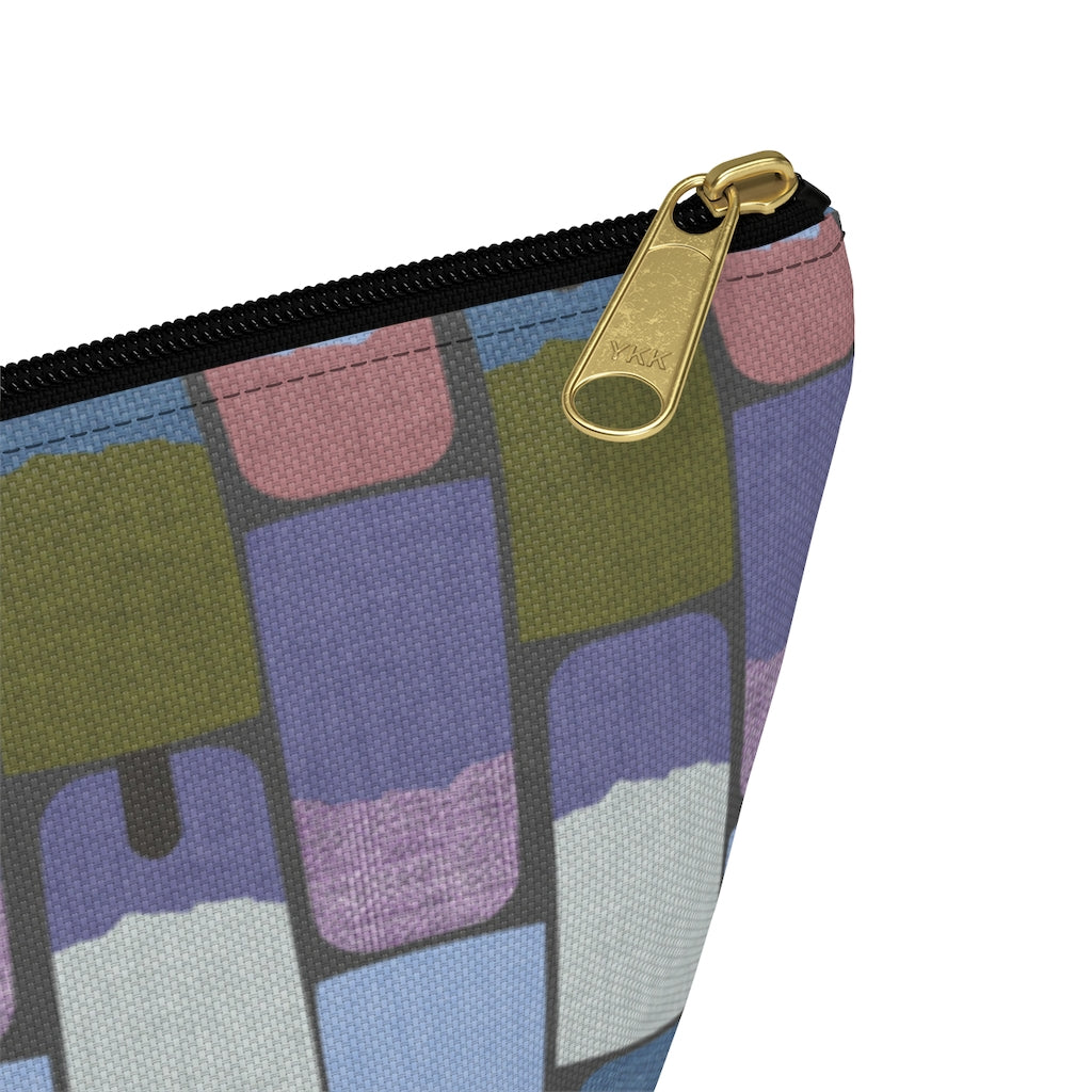 Popsicles Accessory Pouch w T-bottom in Purple