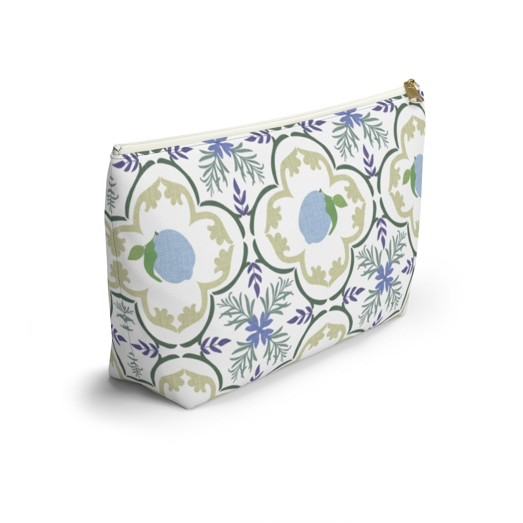 Freshly Squeezed Accessory Pouch w T-bottom in Green