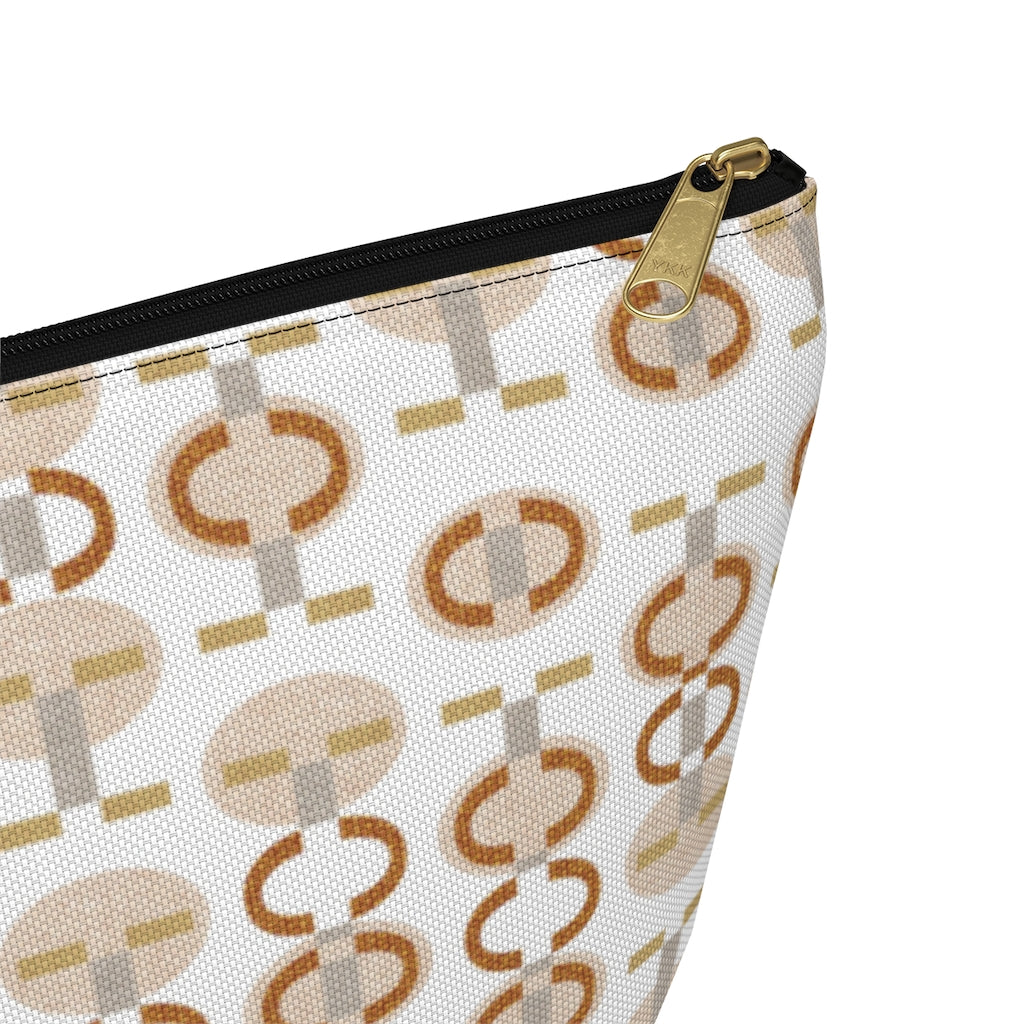 Telegraph Code Accessory Pouch w T-bottom in Orange