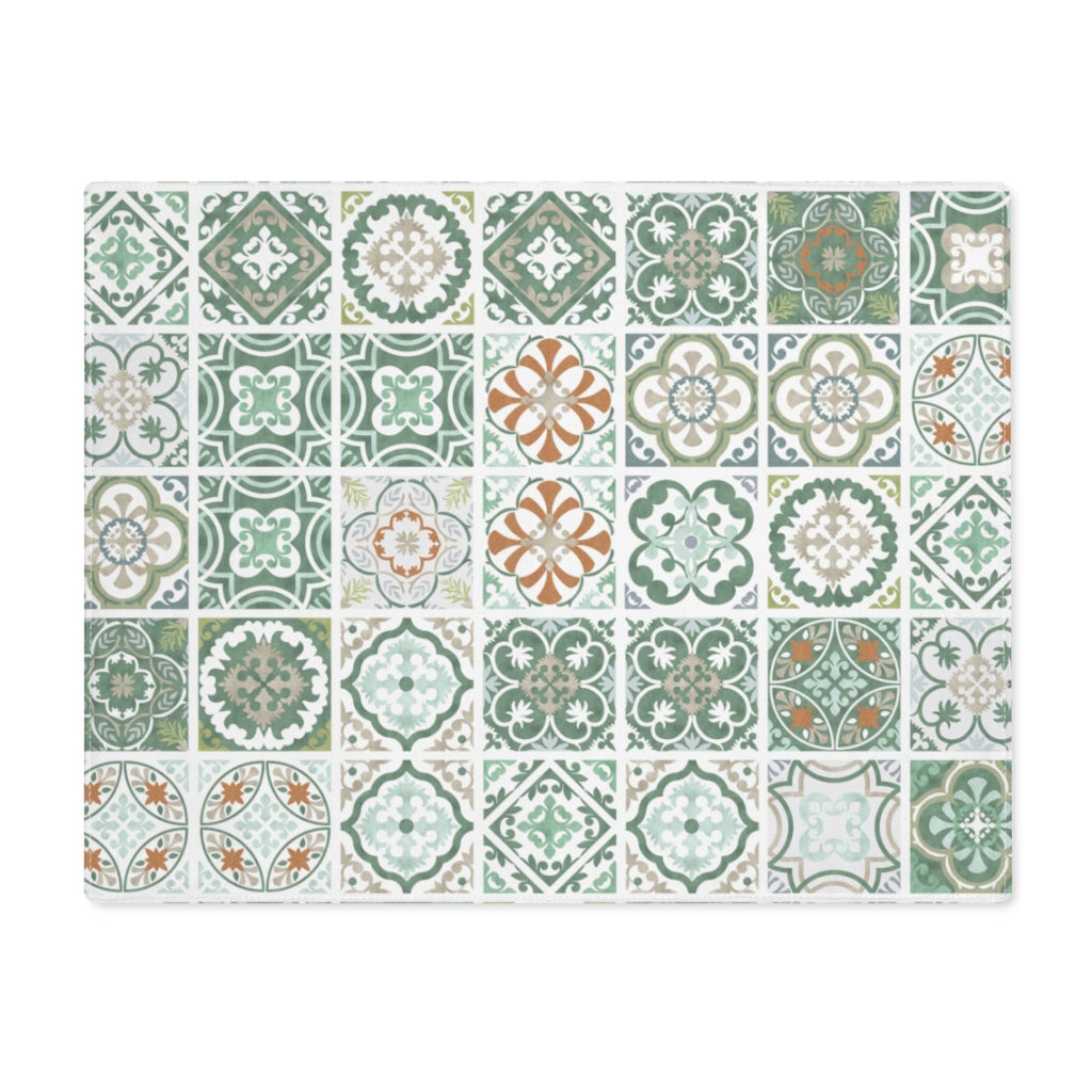 Seville Square Placemat in Green