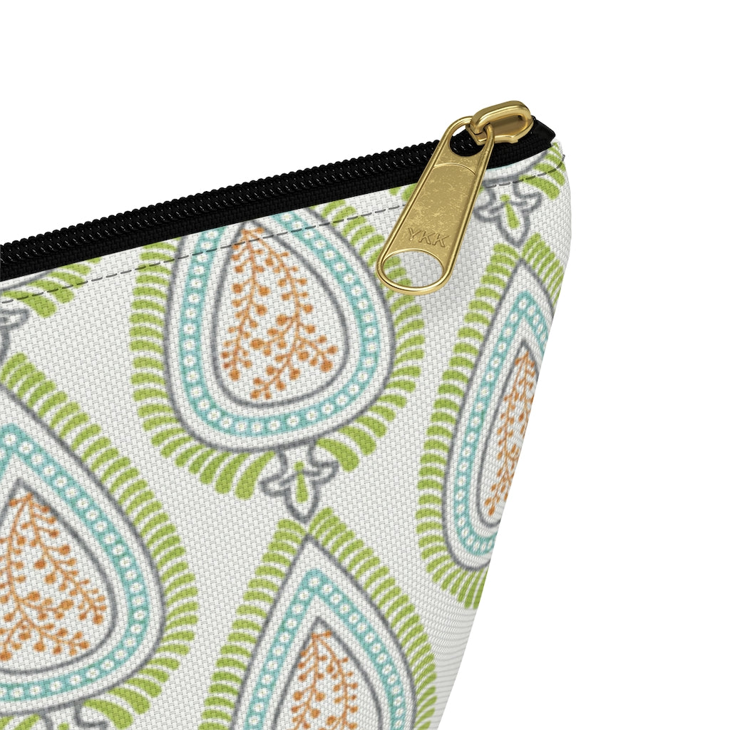 Teardrop Accessory Pouch w T-bottom in Green