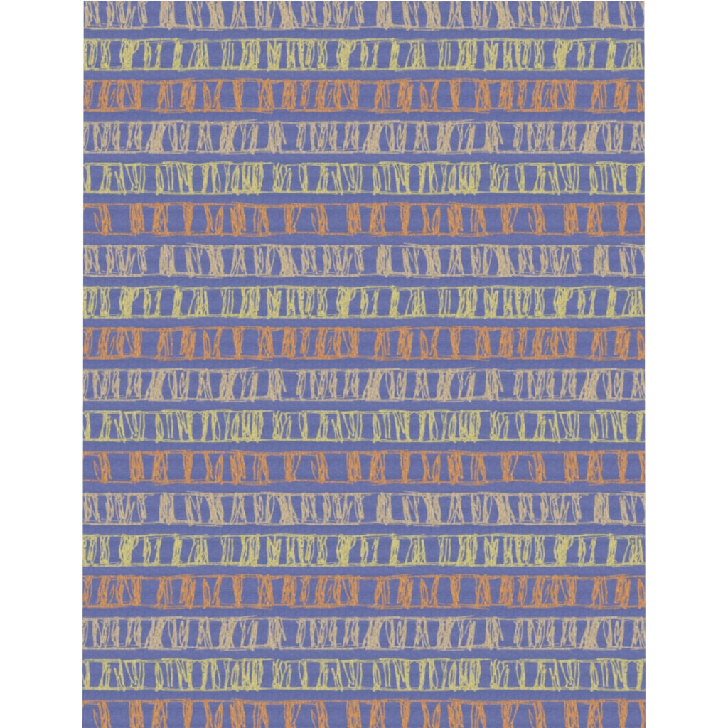 Sketch Stripe Microfiber Duvet Cover in Purple