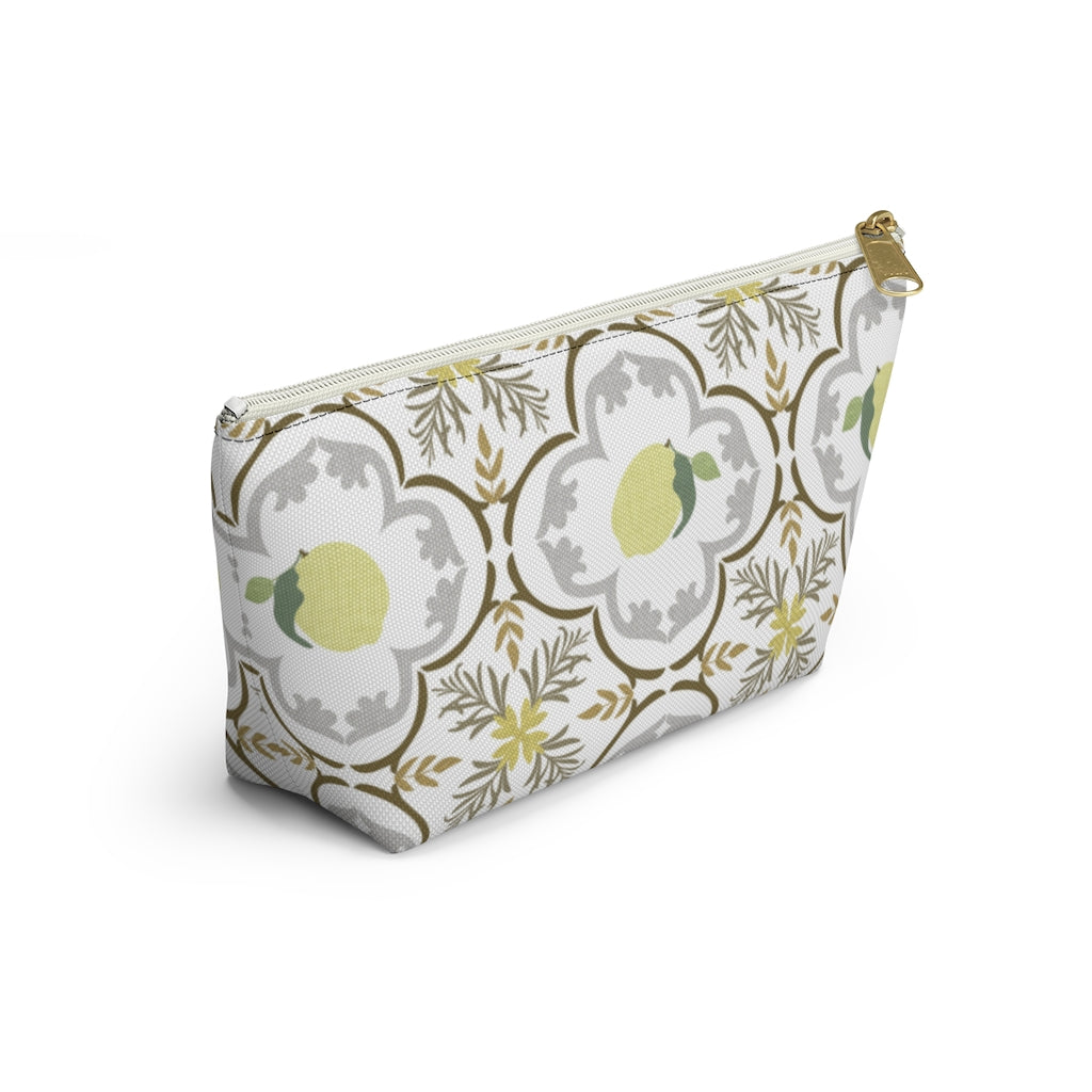 Freshly Squeezed Accessory Pouch w T-bottom in Gold
