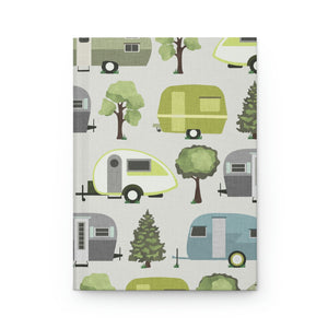 Teardrop Campers Hardcover Journal Matte in Green