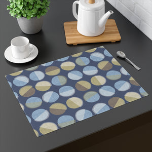 Ping Pong Placemat in Blue