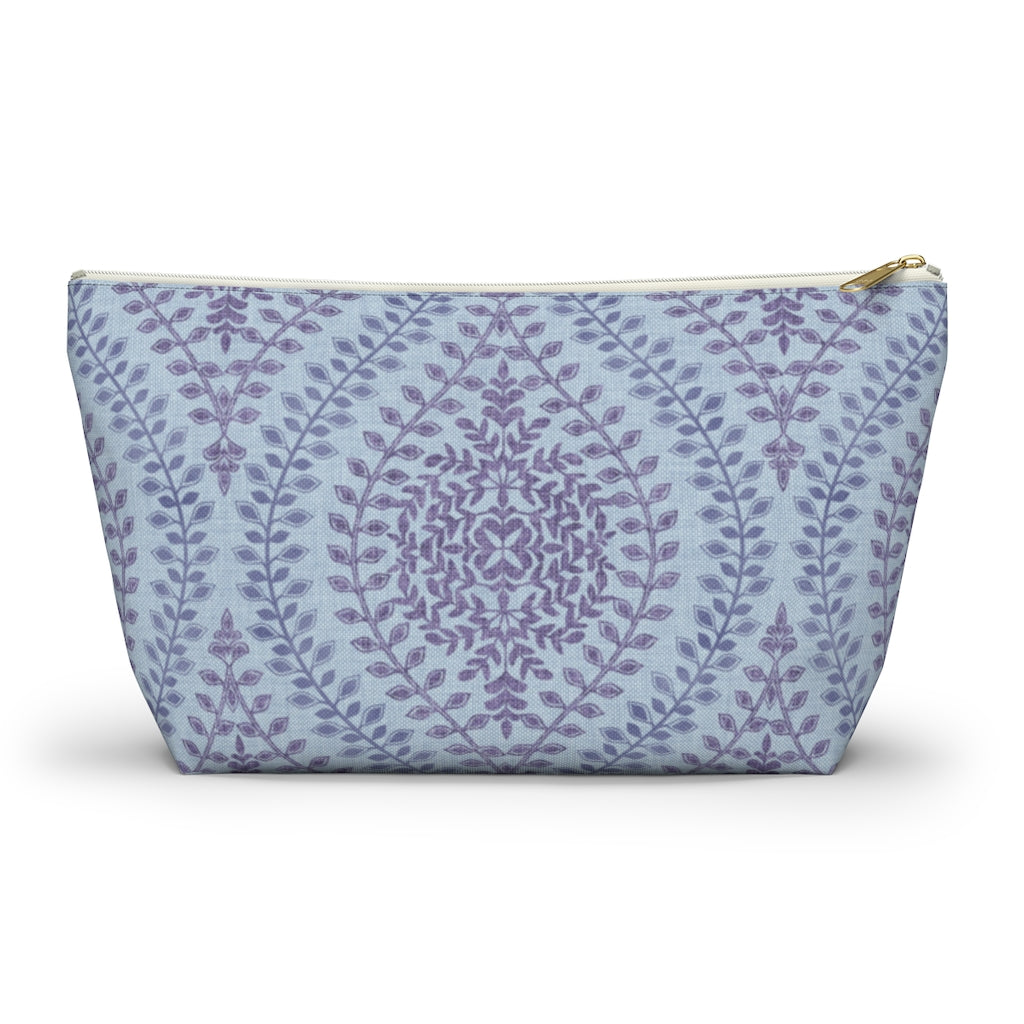 Mumbai Lace Accessory Pouch w T-bottom in Purple