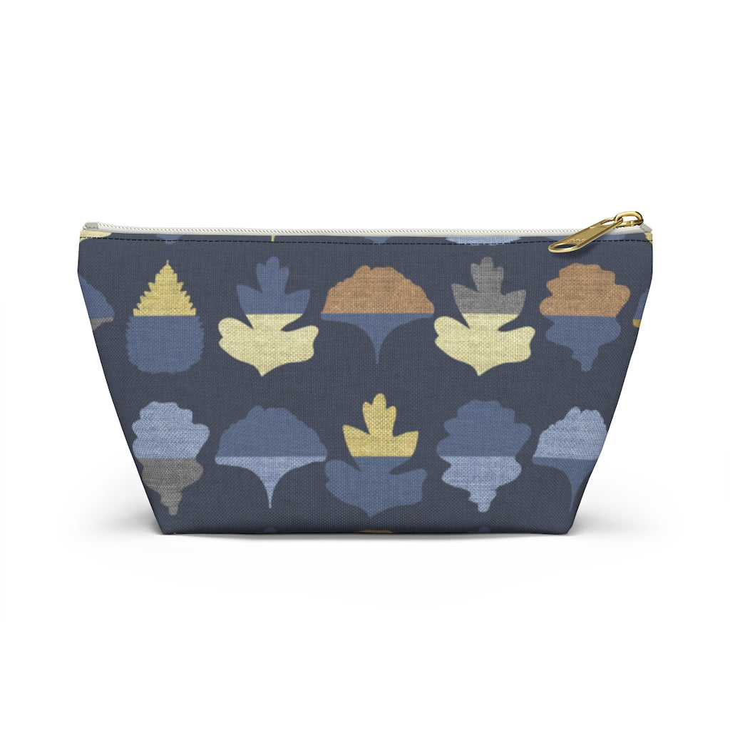 Frond Accessory Pouch w T-bottom in Indigo