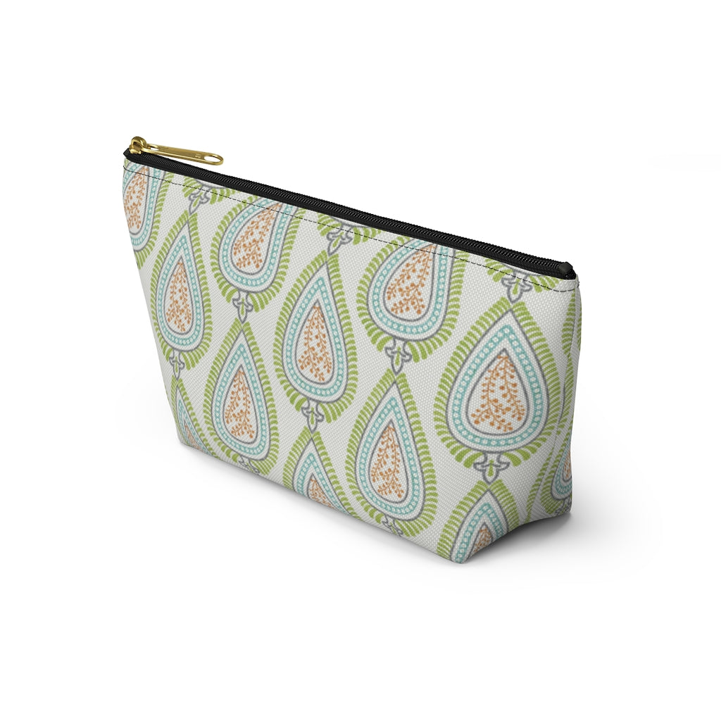 Teardrop Accessory Pouch w T-bottom in Green