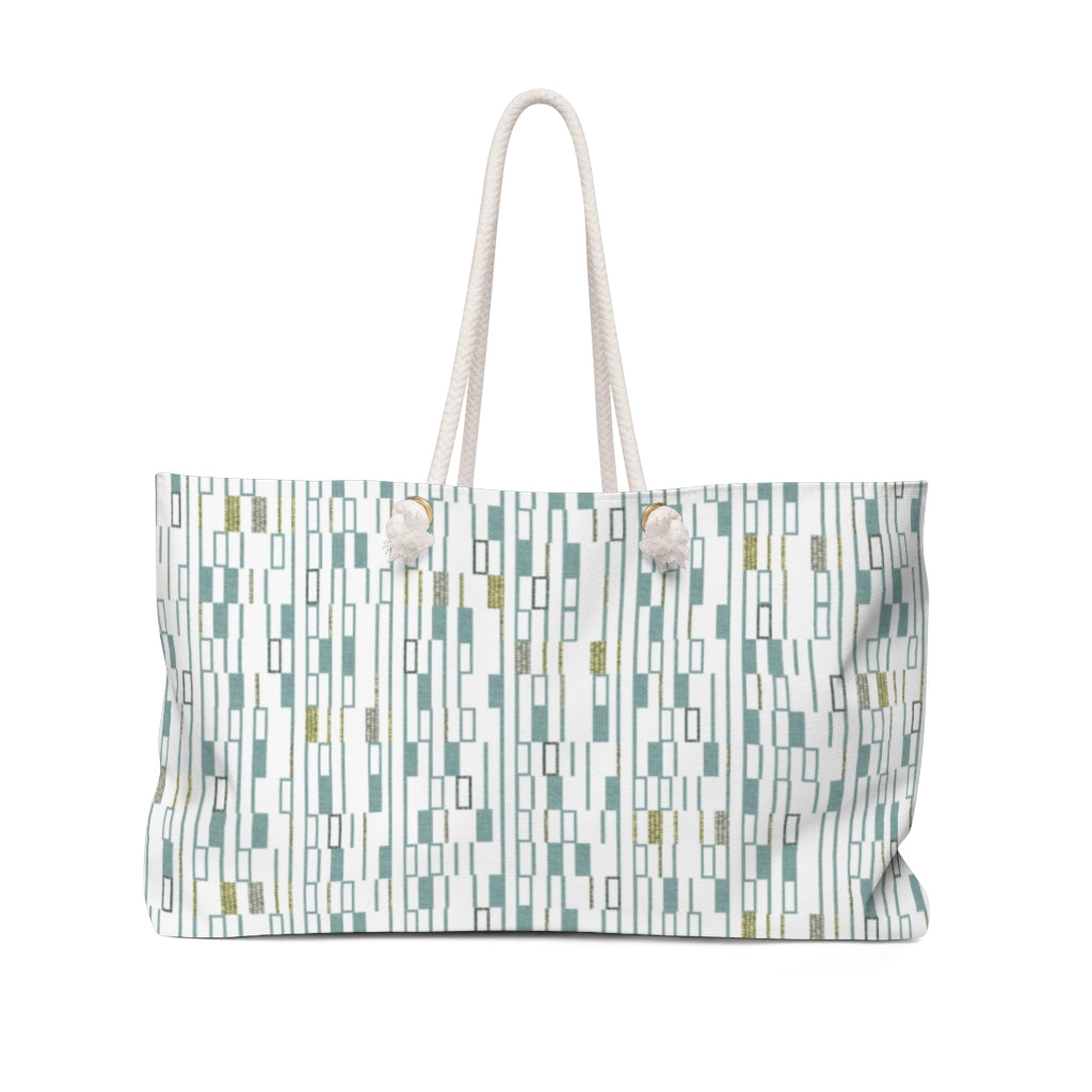 Signals Code Weekender Bag in Aqua