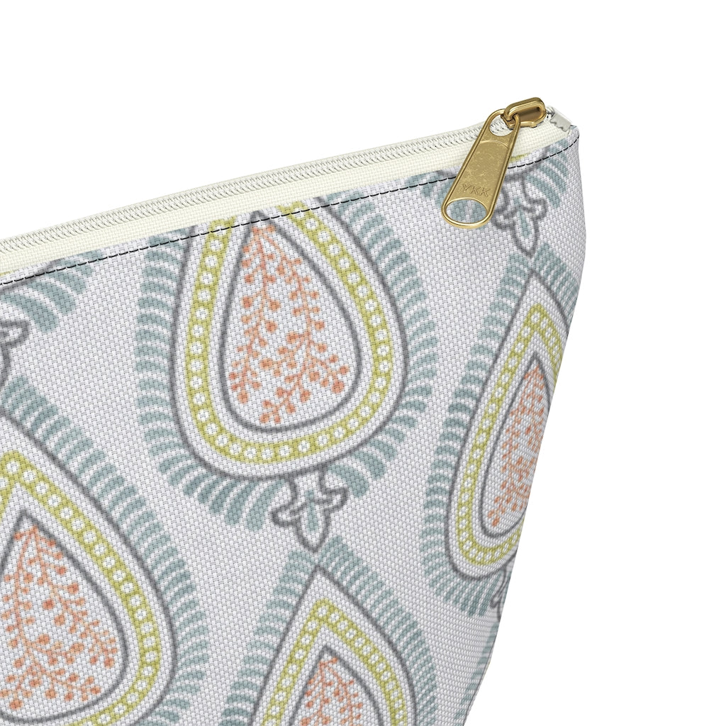 Teardrop Accessory Pouch w T-bottom in Light Blue