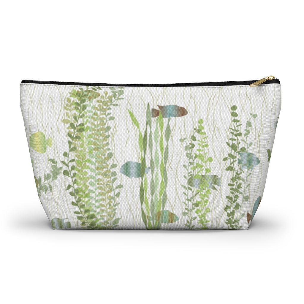 Aquarium Accessory Pouch w T-bottom in Green
