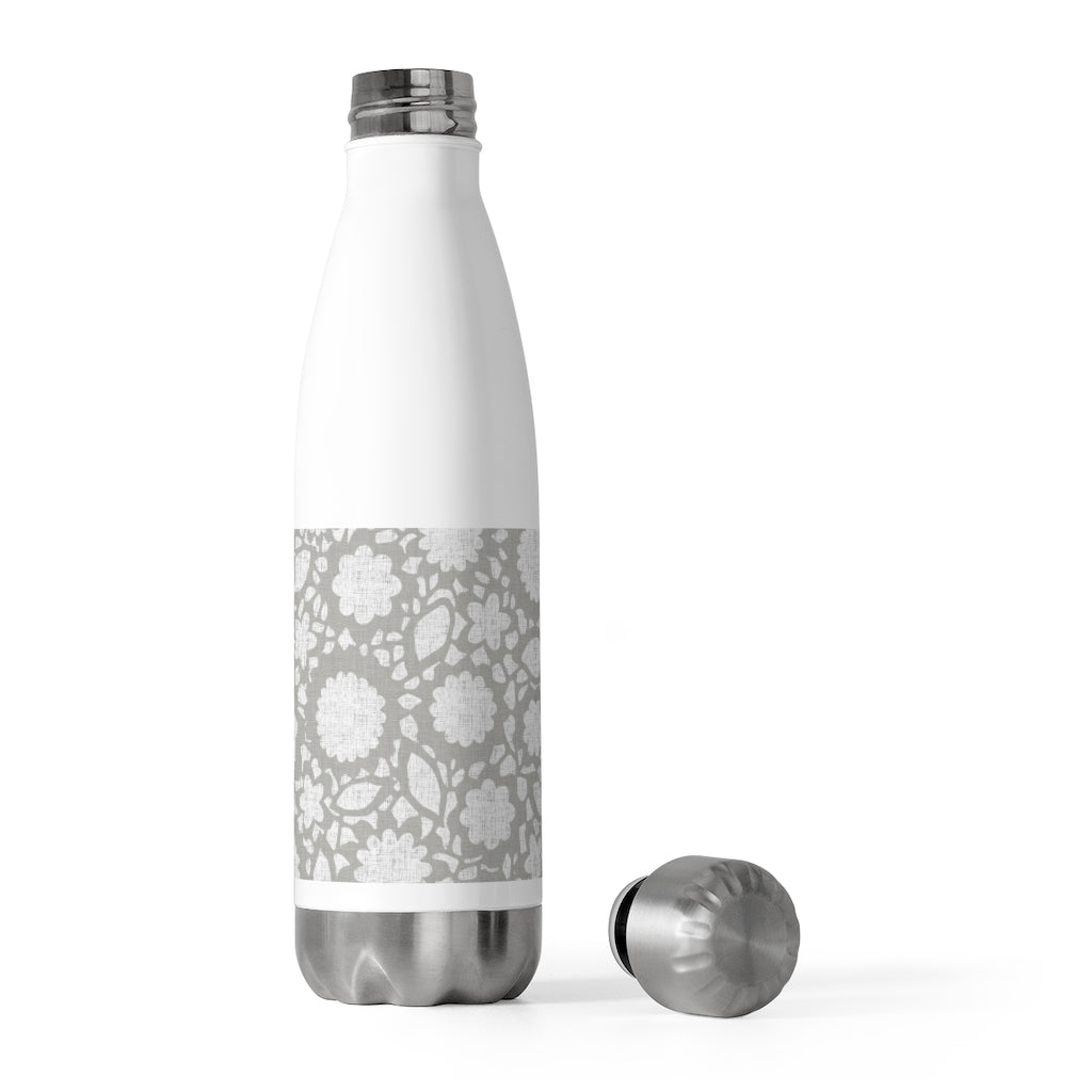 Floral Eyelet Lace 20oz Insulated Bottle in Gray