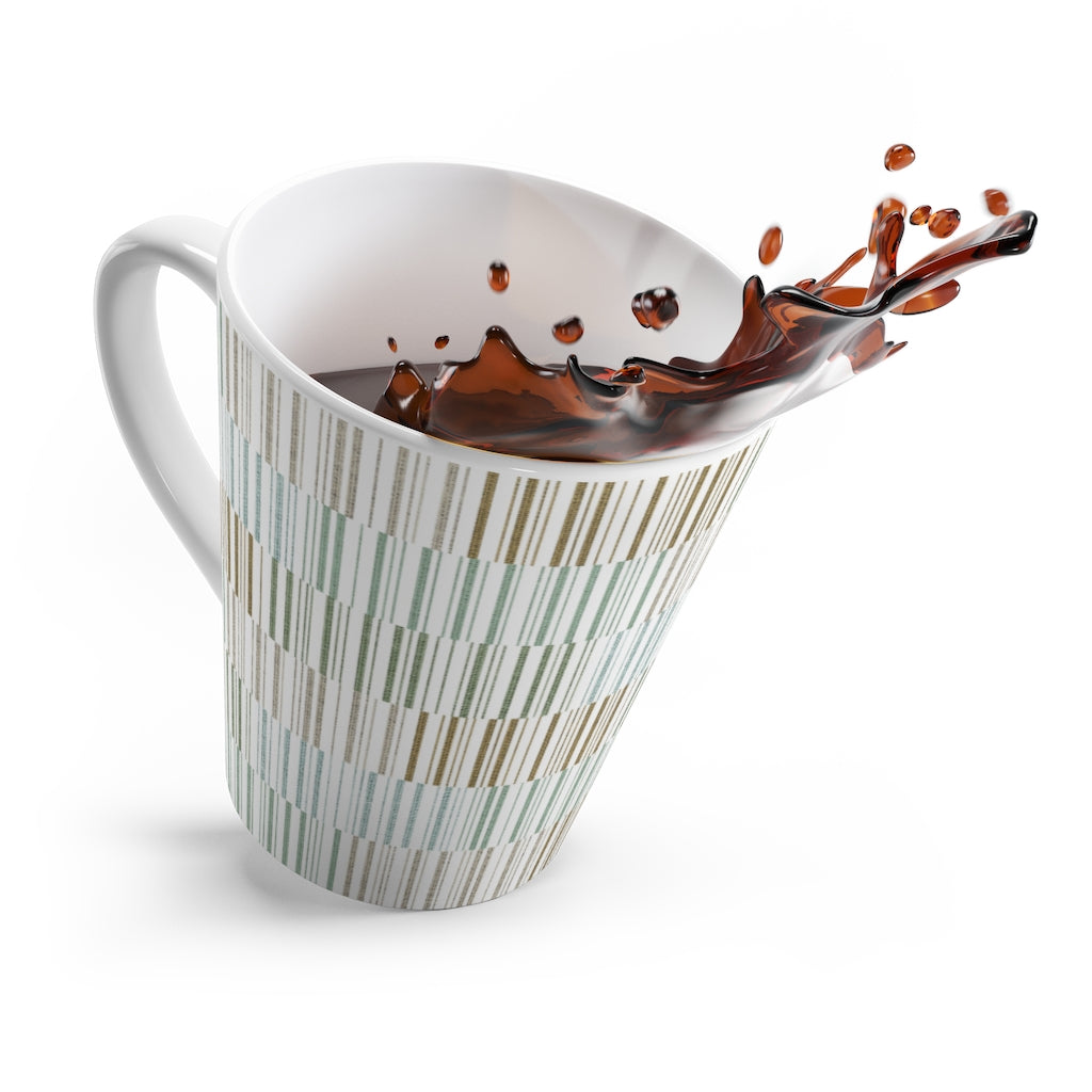 Traffic Code Latte Mug in Aqua