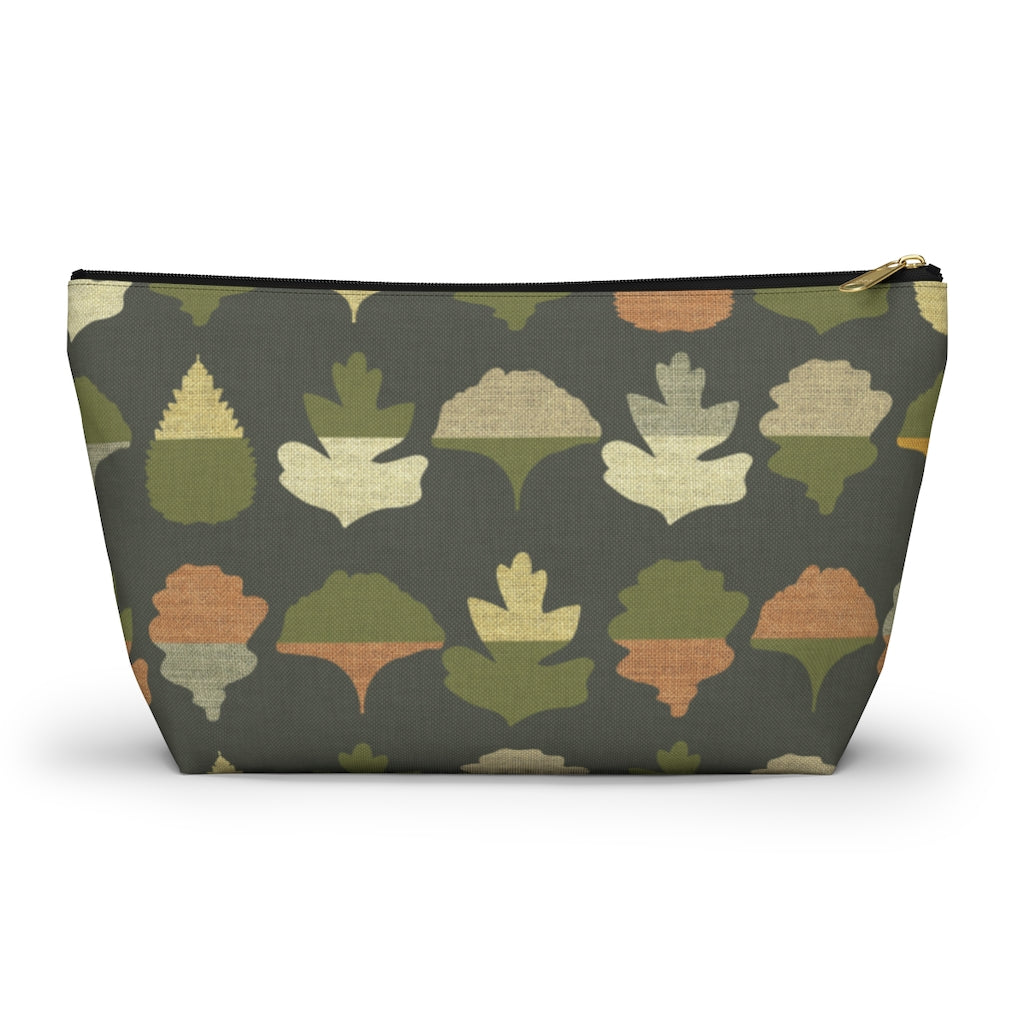 Frond Accessory Pouch w T-bottom in Green