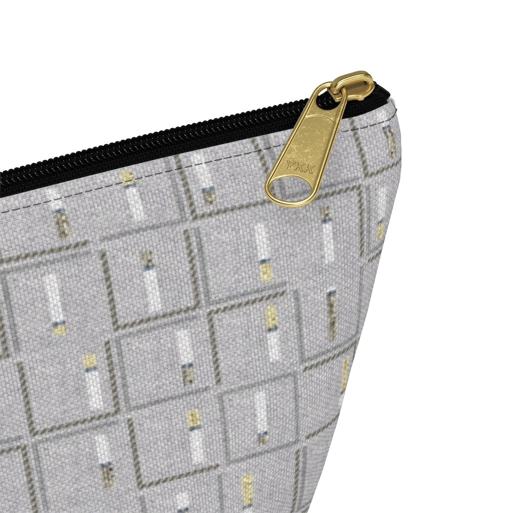 Pencil to Paper Accessory Pouch w T-bottom in Gray