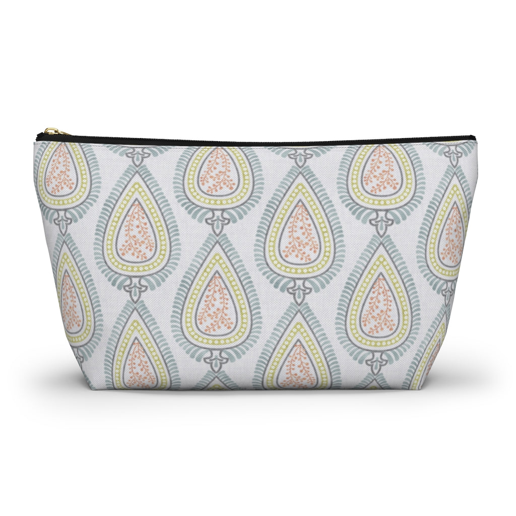 Teardrop Accessory Pouch w T-bottom in Light Blue