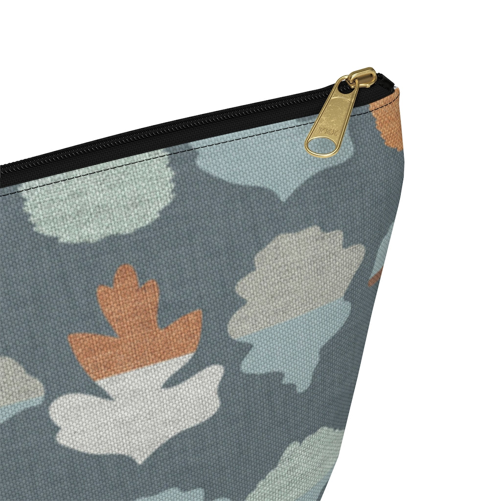 Frond Accessory Pouch w T-bottom in Aqua
