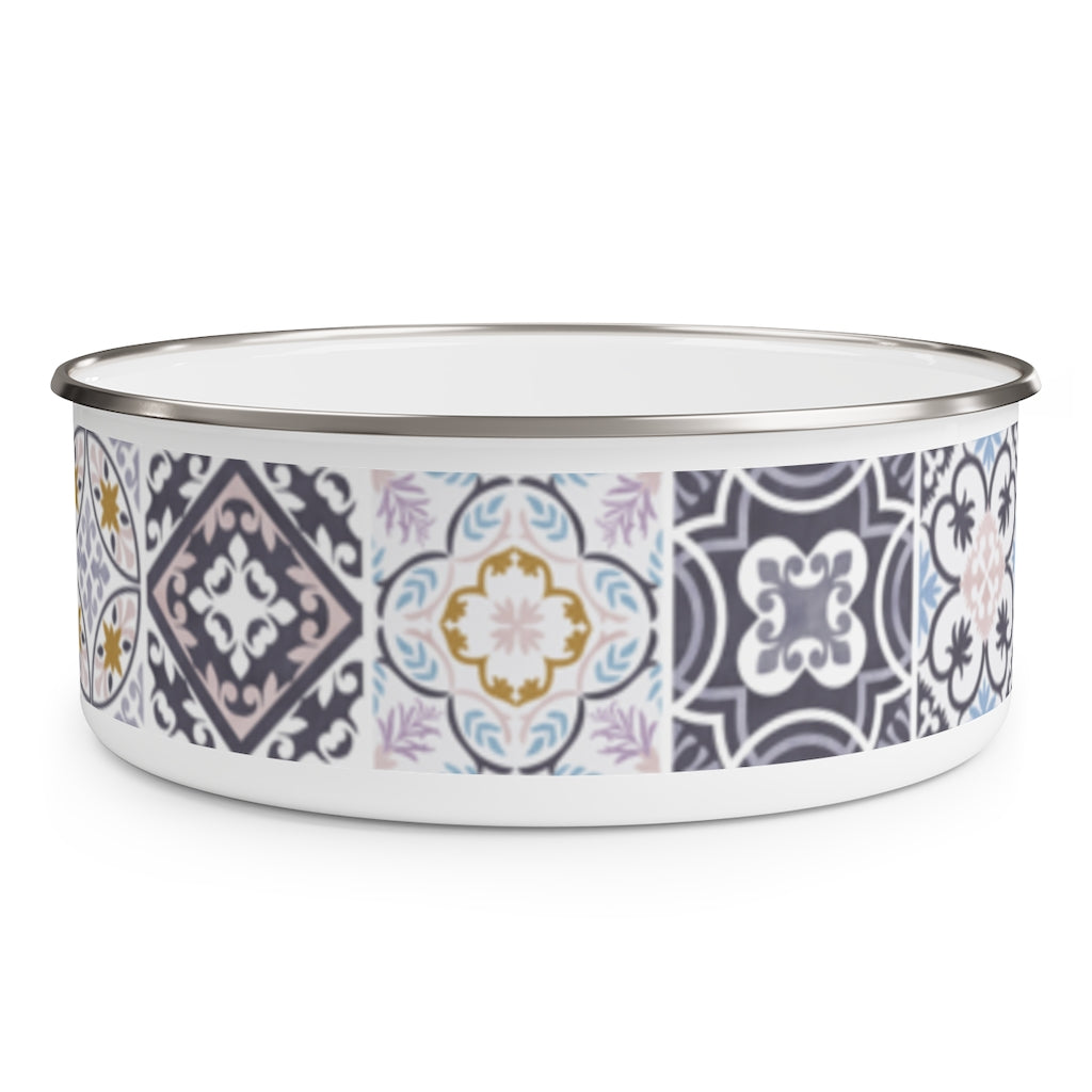 Seville Square Enamel Bowl in Purple