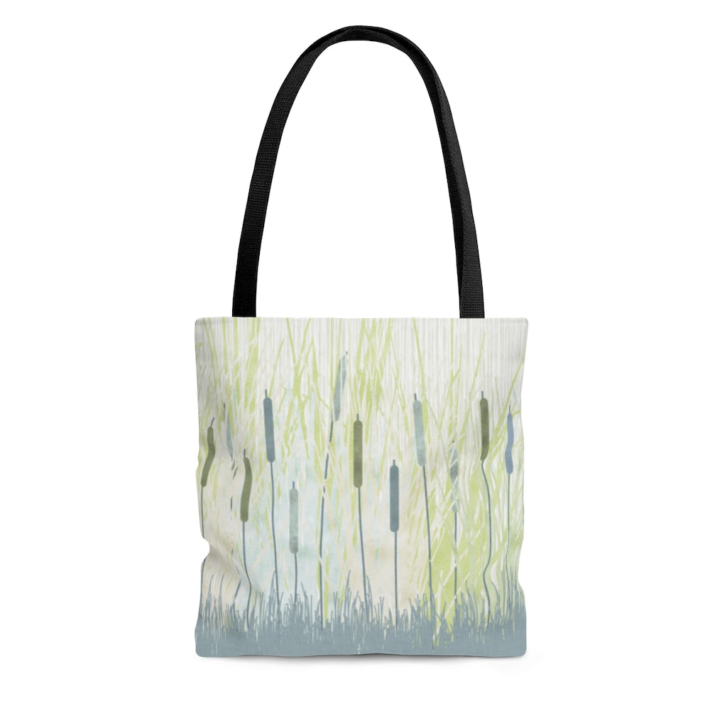 Marsh Tote Bag in Aqua