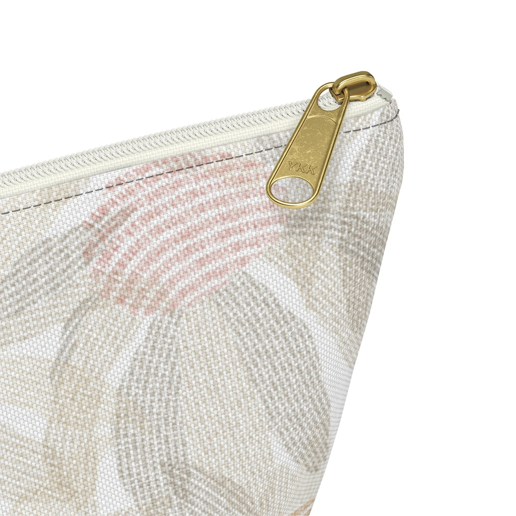 Daisy Chain Code Accessory Pouch w T-bottom in Brown