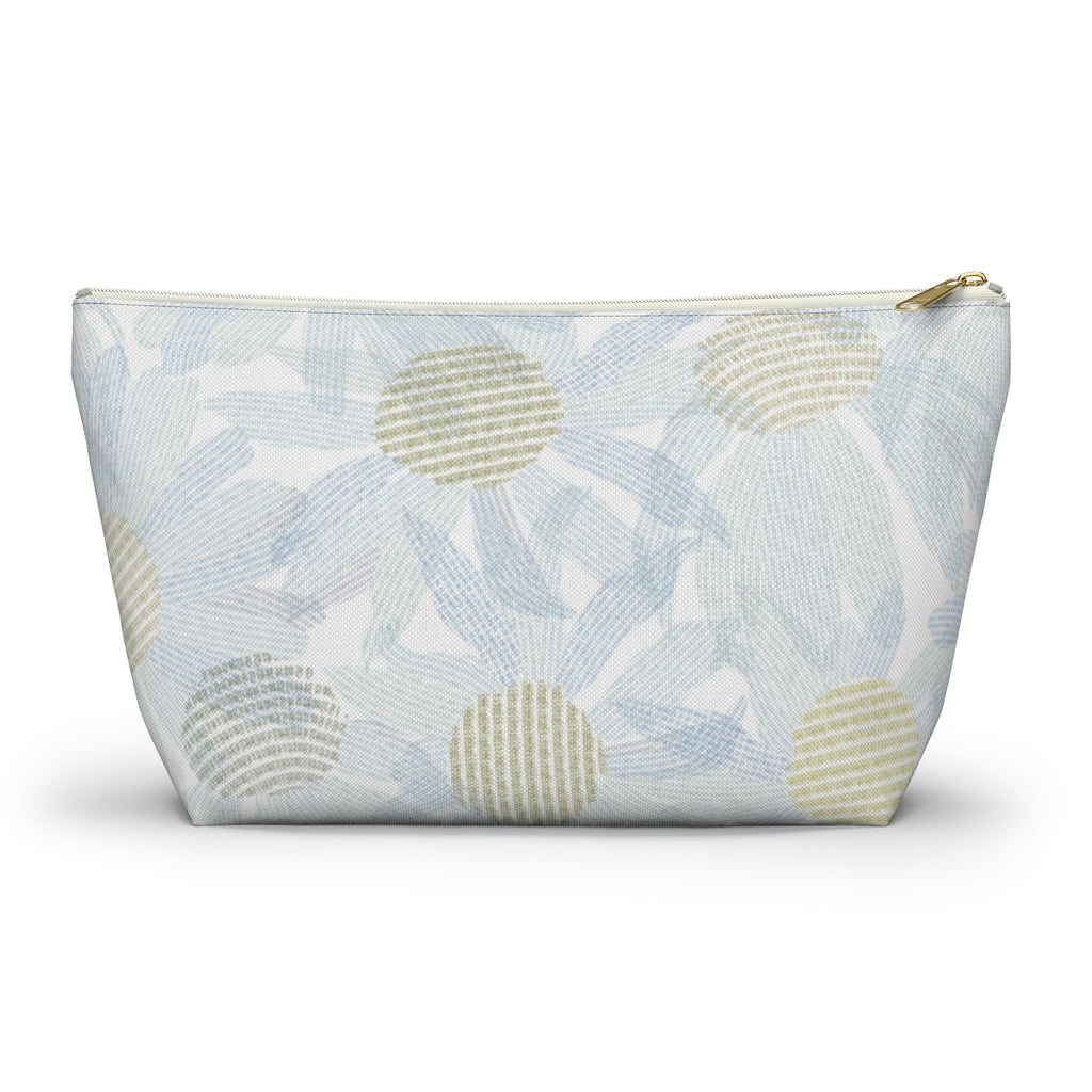 Daisy Chain Code Accessory Pouch w T-bottom in Blue