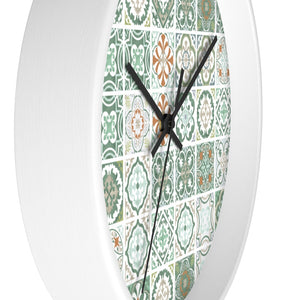 Seville Square Wall Clock in Teal