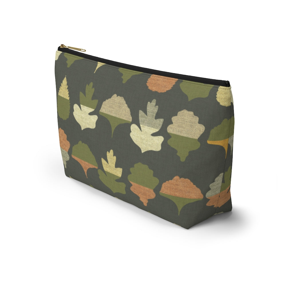 Frond Accessory Pouch w T-bottom in Green
