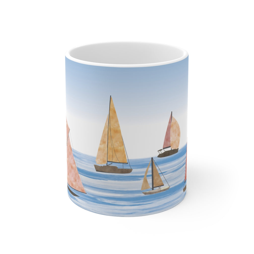 Sailing Mug in Pink