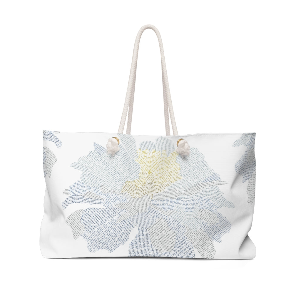 Ciphertext Code Weekender Bag in Blue