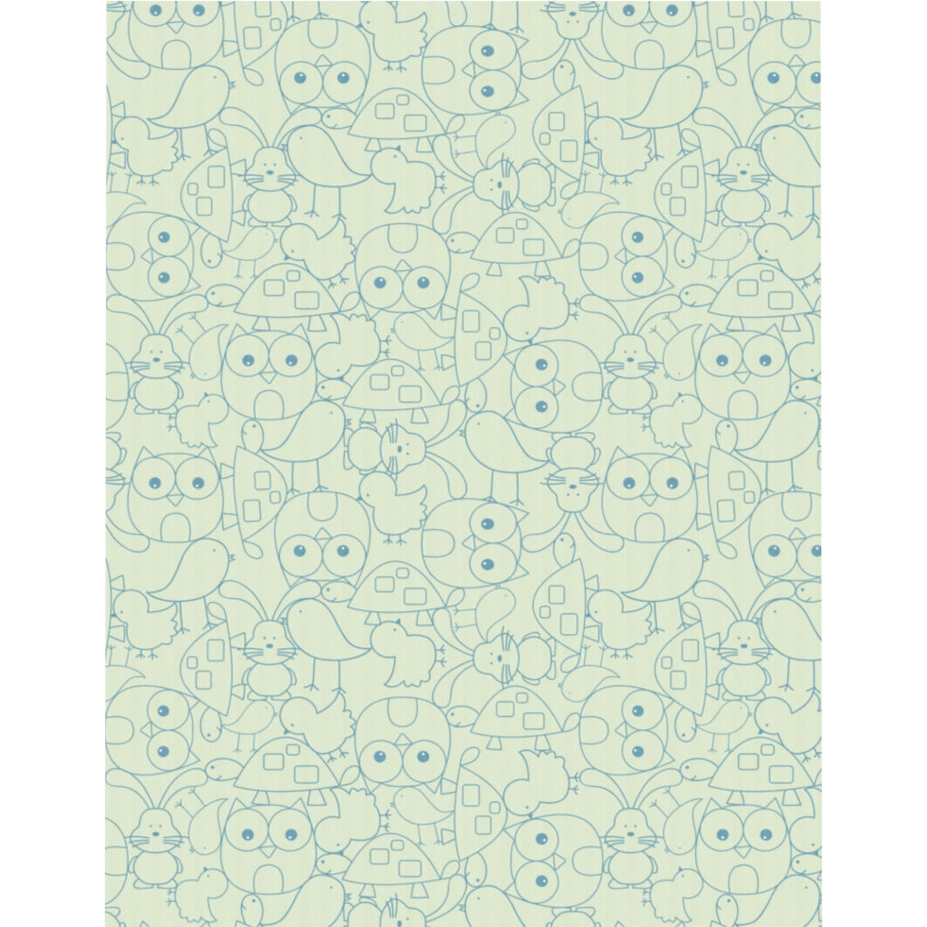 Cute Critters Microfiber Duvet Cover in Green