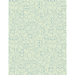 Cute Critters Microfiber Duvet Cover in Green