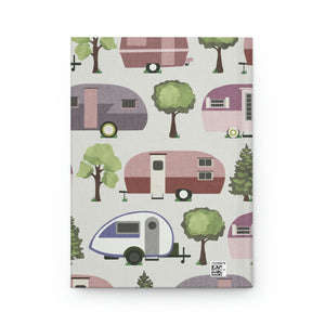 Teardrop Campers Hardcover Journal Matte in Purple