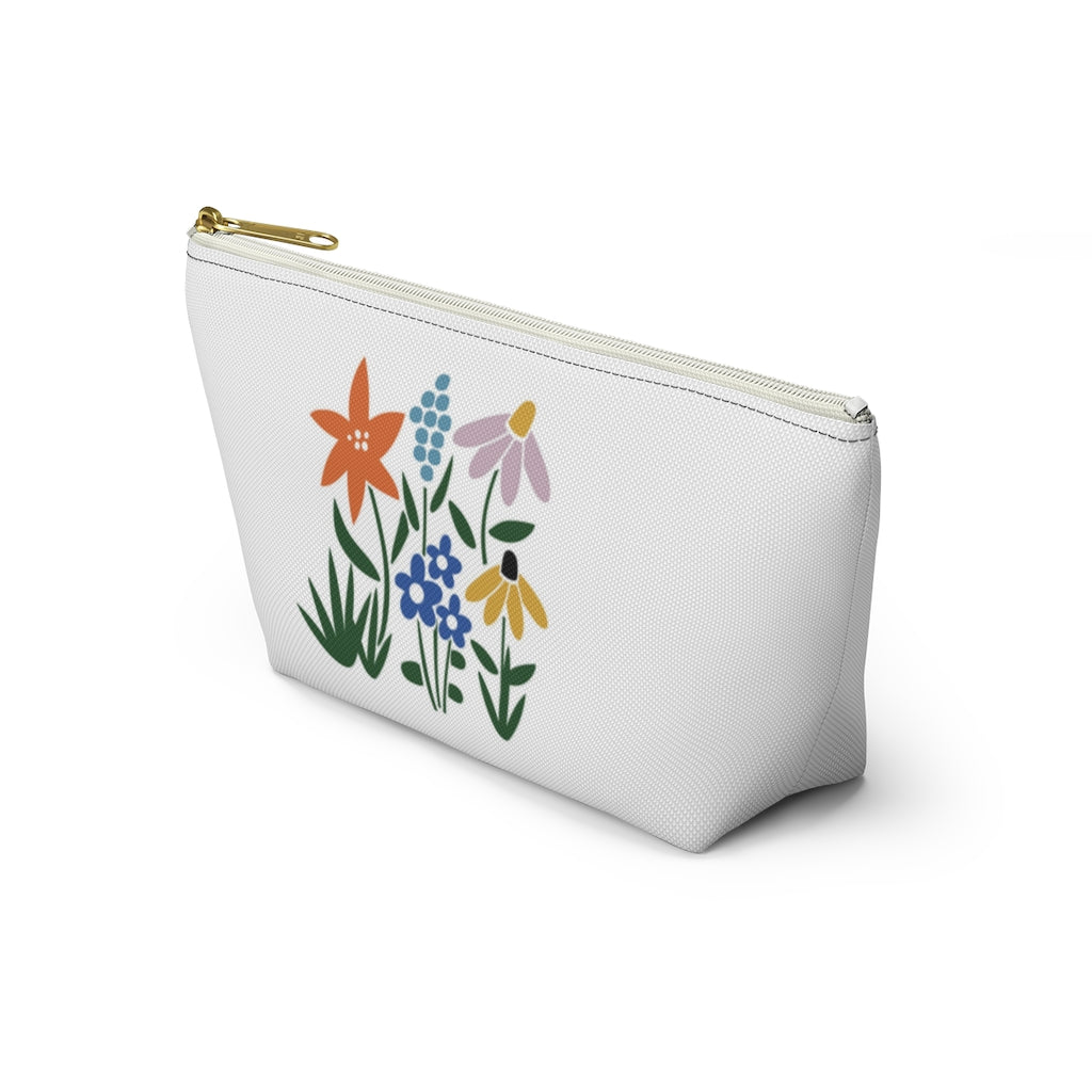 Flower Garden Accessory Pouch w T-bottom