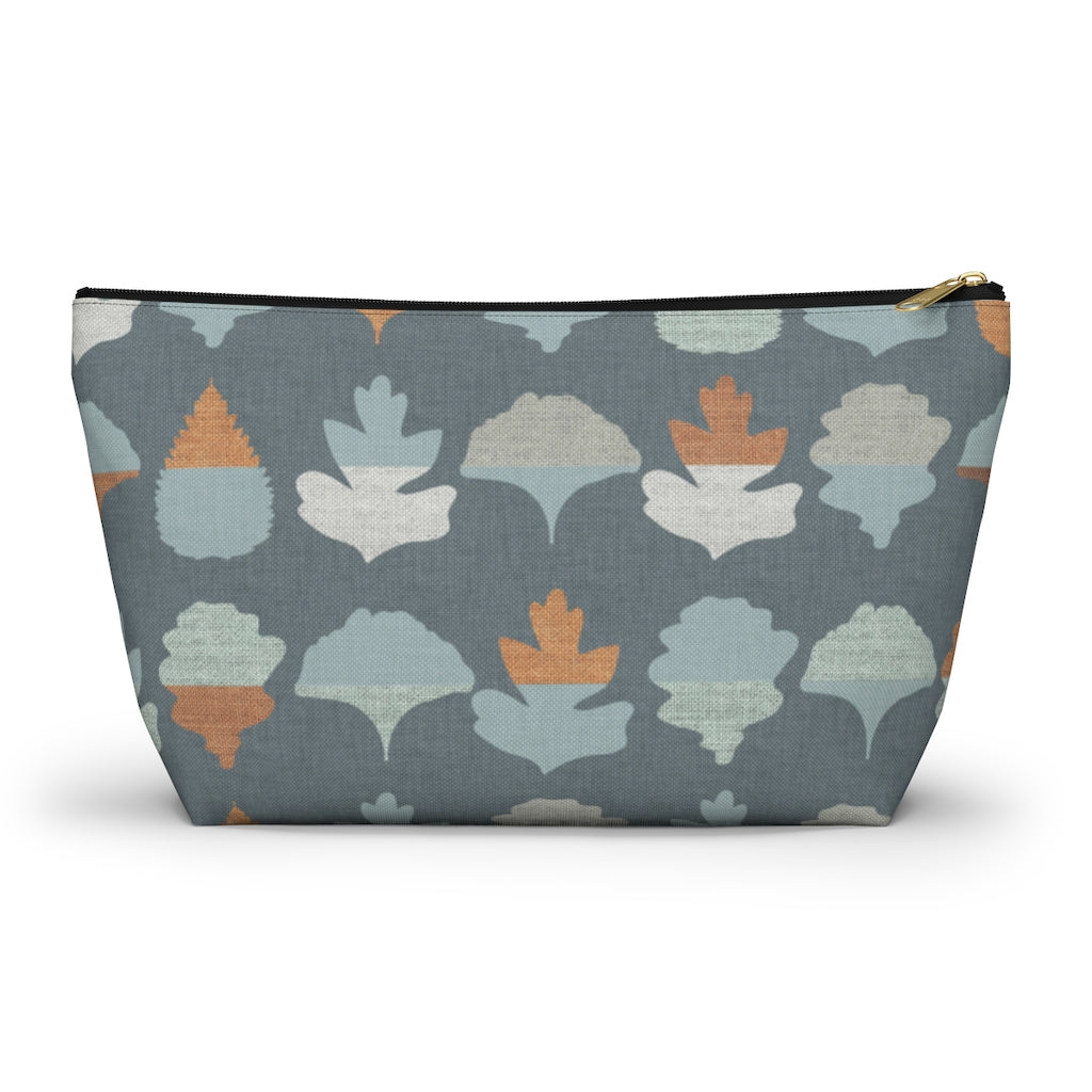 Frond Accessory Pouch w T-bottom in Aqua