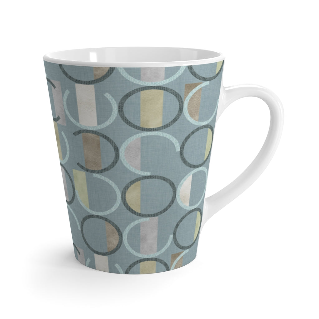 Journey Code Latte Mug in Aqua