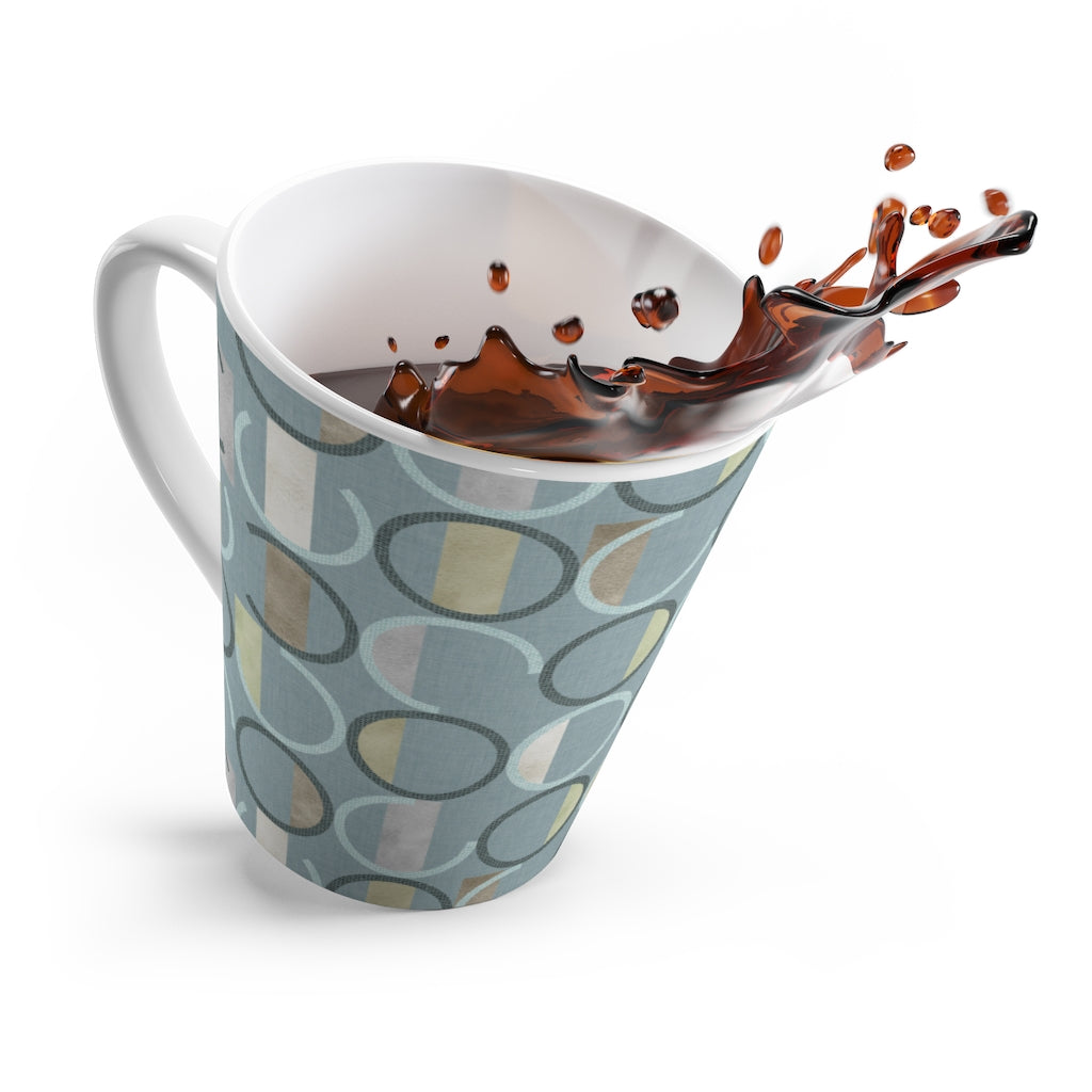 Journey Code Latte Mug in Aqua