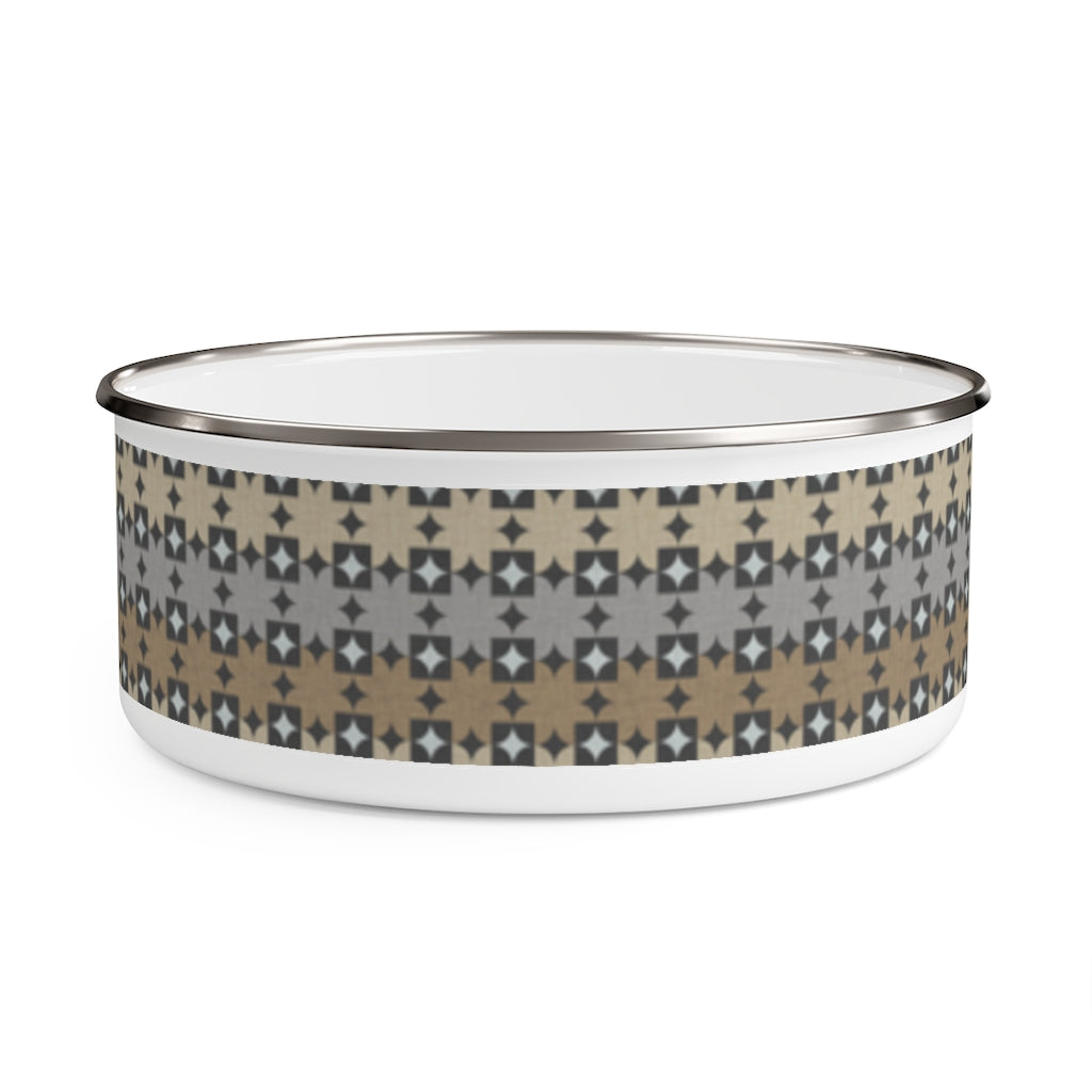 World's Fair Enamel Bowl in Brown