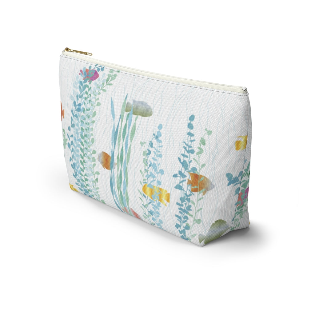 Aquarium Accessory Pouch w T-bottom in Aqua