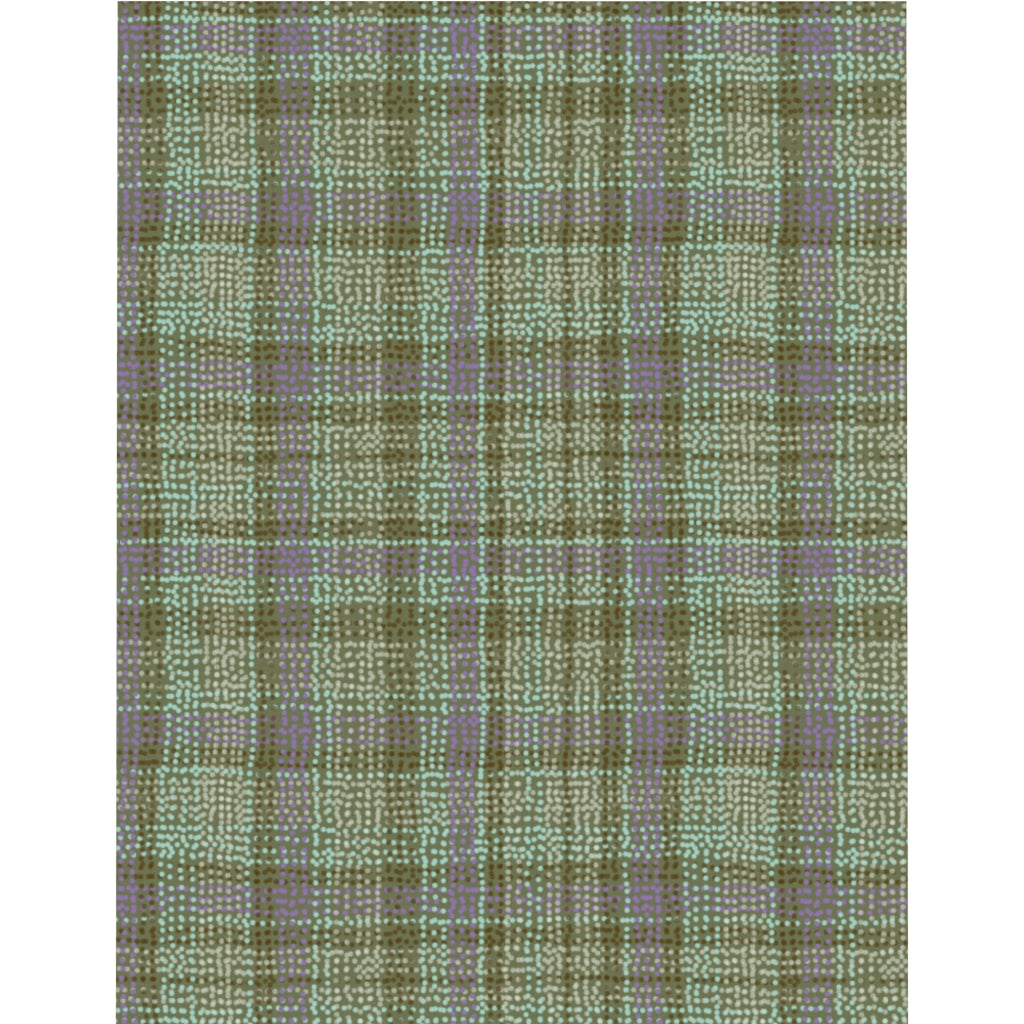 Dotted Plaid Microfiber Duvet Cover in Multi