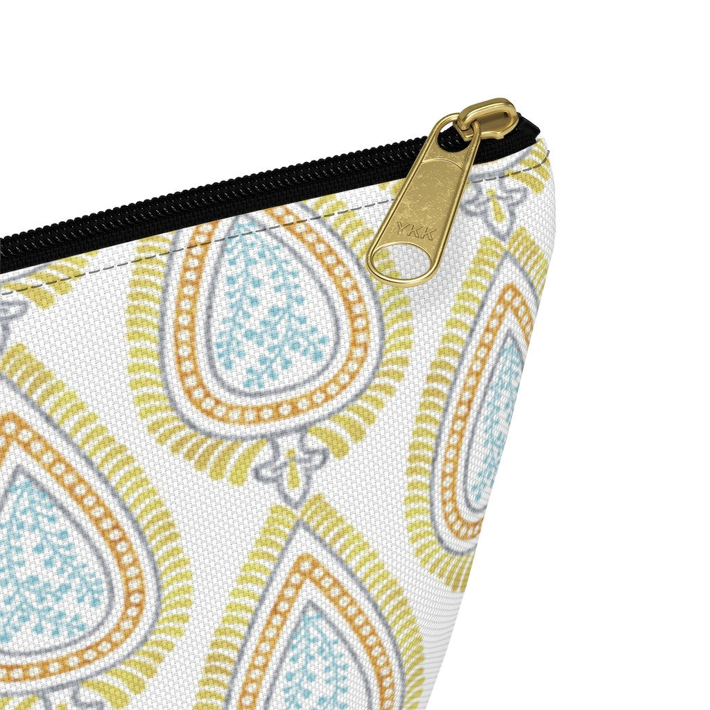 Teardrop Accessory Pouch w T-bottom in Gold