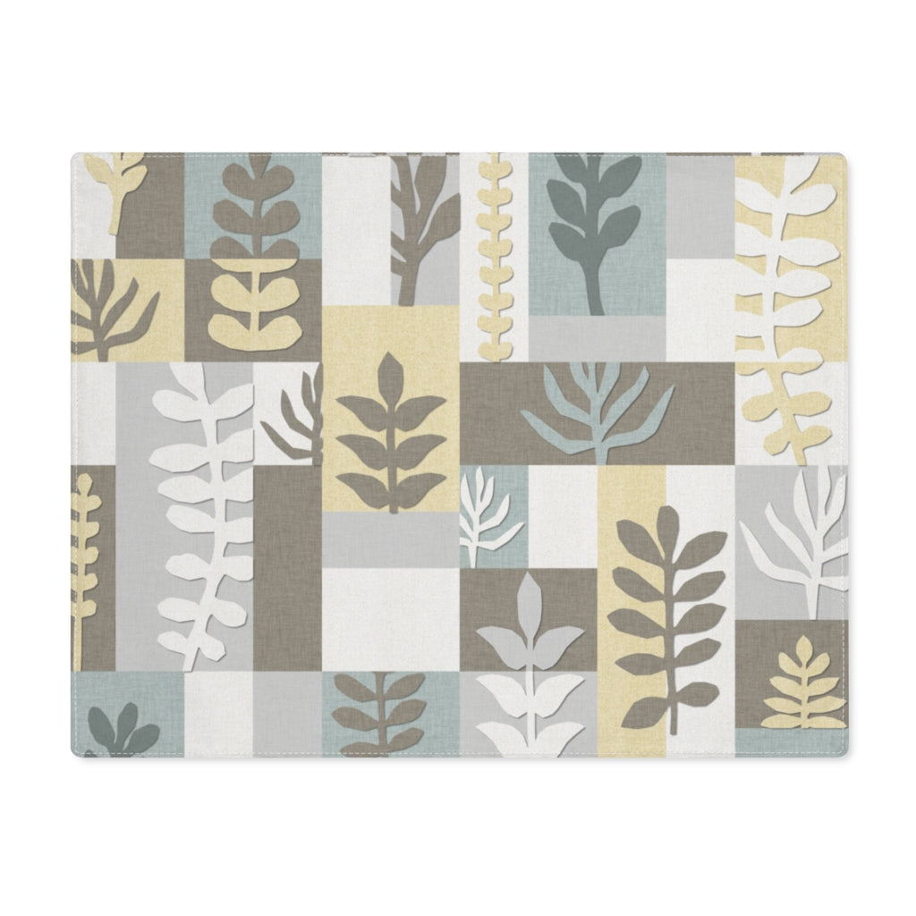 Botanical Paper Placemat in Taupe