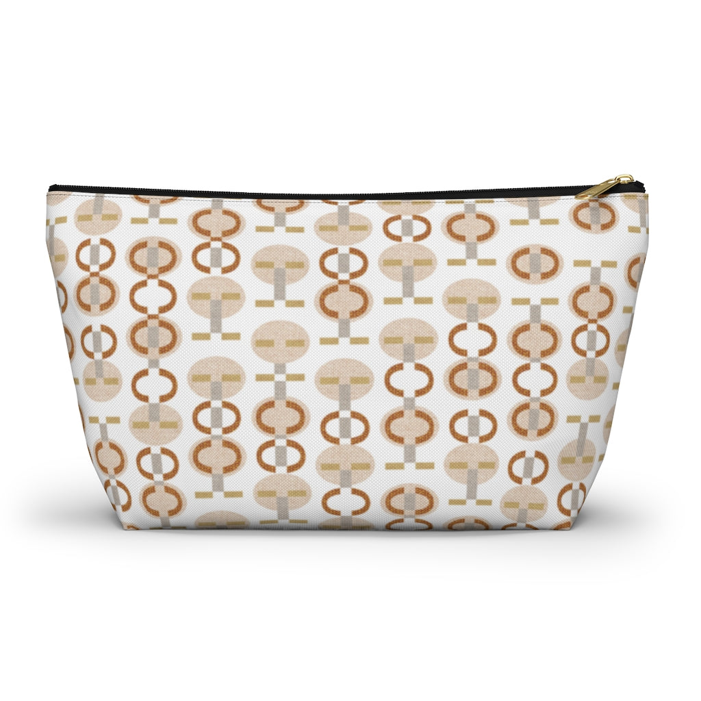 Telegraph Code Accessory Pouch w T-bottom in Orange