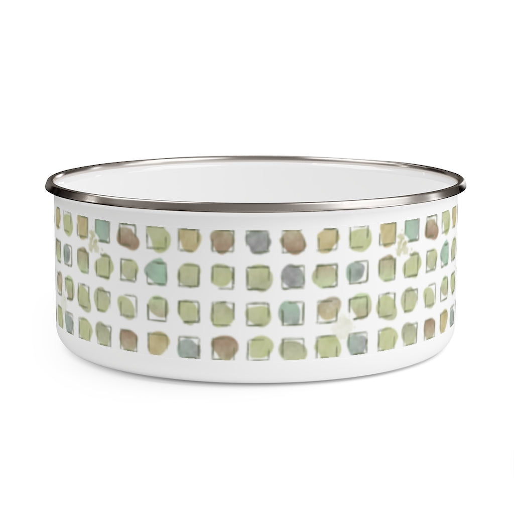 Make a Splash Enamel Bowl in Green