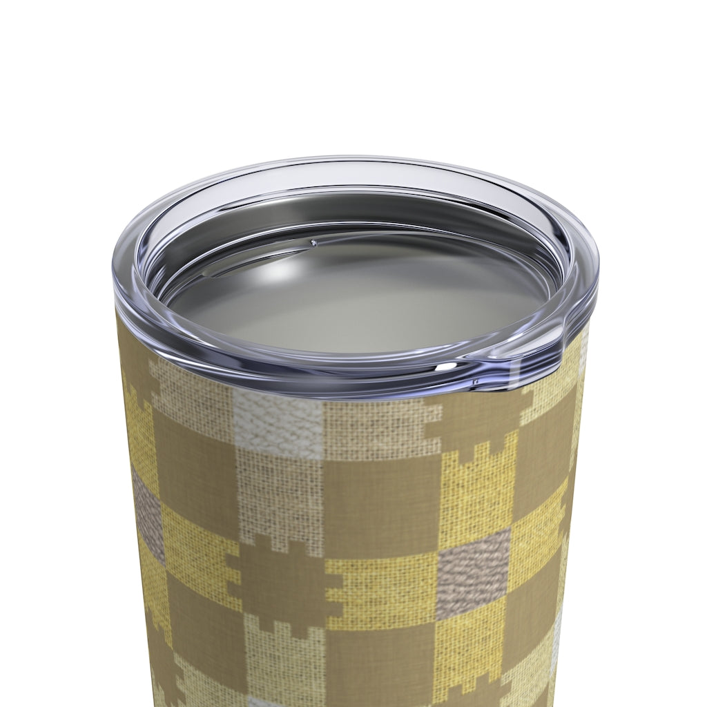Plaid Check Tumbler in Yellow
