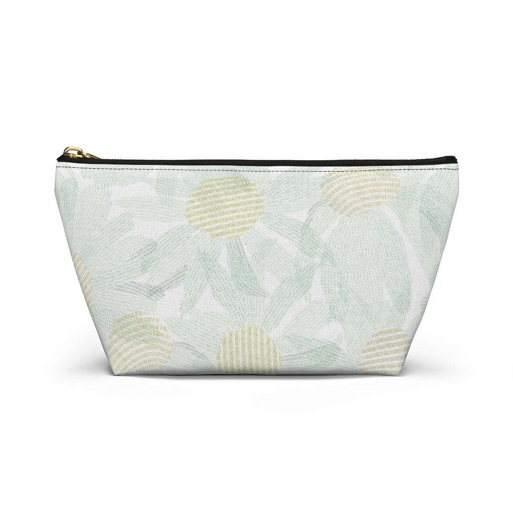 Daisy Chain Code Accessory Pouch w T-bottom in Aqua