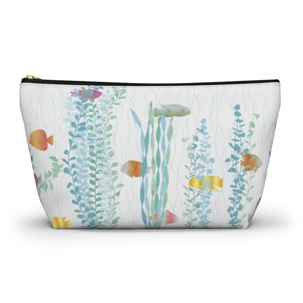 Aquarium Accessory Pouch w T-bottom in Aqua