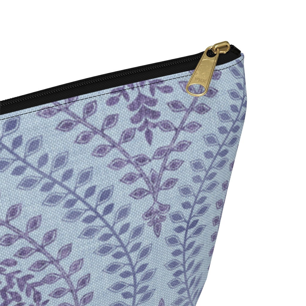 Mumbai Lace Accessory Pouch w T-bottom in Purple